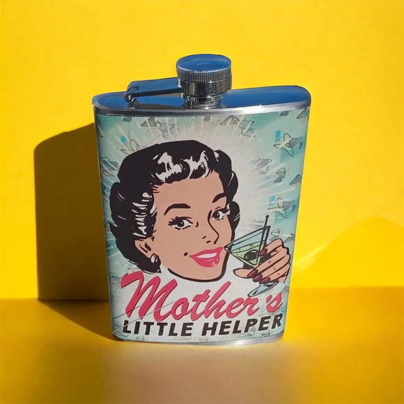 NWOT MOTHERS LIL HELPER FLASK - Picture 2 of 3